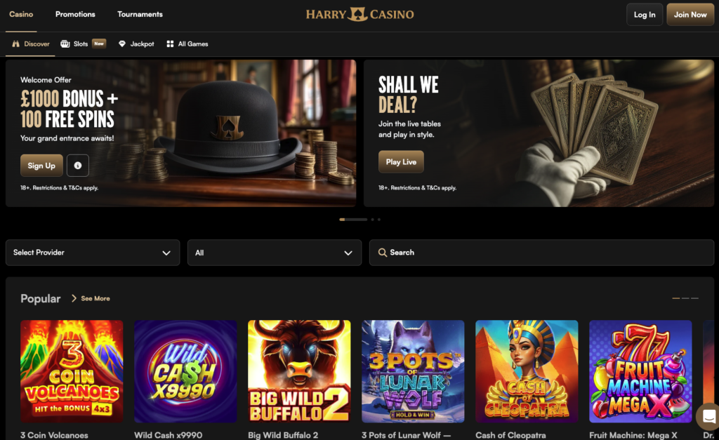 Harry Casino - Online Credit Card Casino